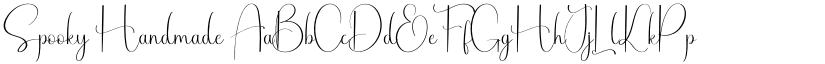 Spooky Handmade font