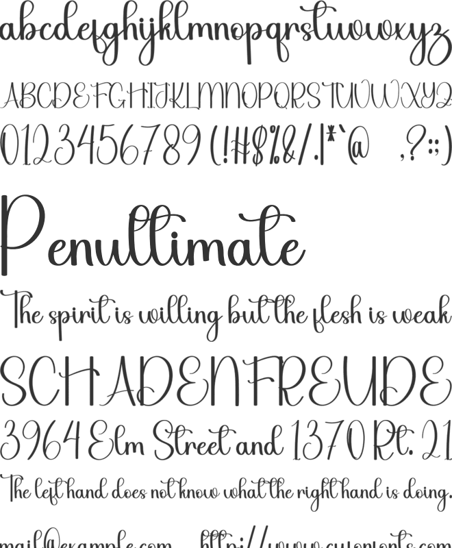 Scary Stylish font preview