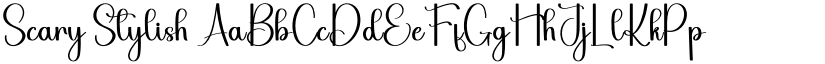 Scary Stylish font