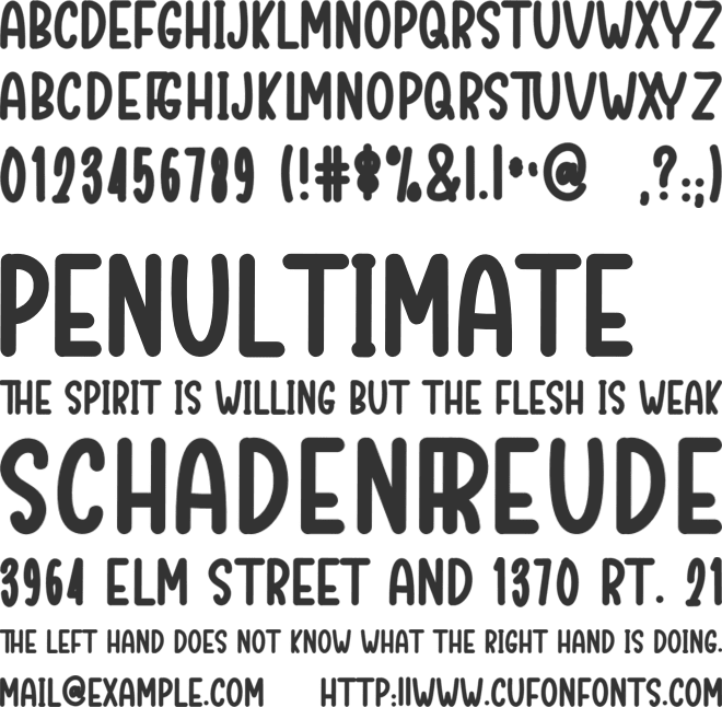 Sweet Caramel font preview