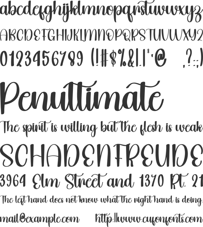 Creative Halloween font preview