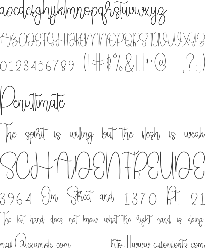 Beautify Together font preview