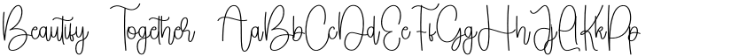 Beautify Together font