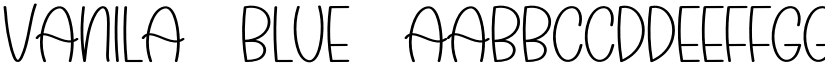 Vanila Blue font
