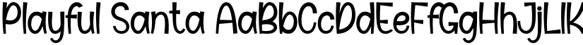 Playful Santa font