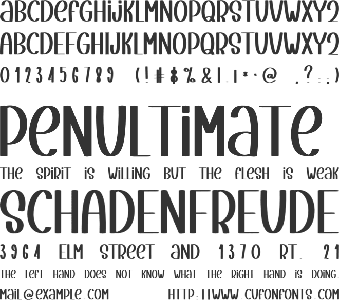 Special Stacked font preview