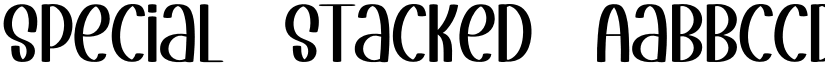 Special Stacked font