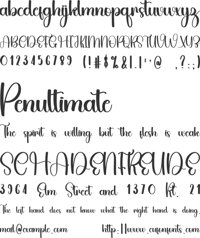 Scary Halloween font preview