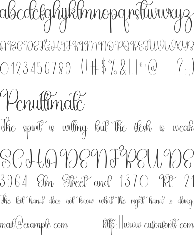 Starlight Moment font preview