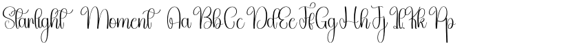 Starlight Moment font