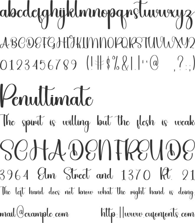 Honey Christmas font preview