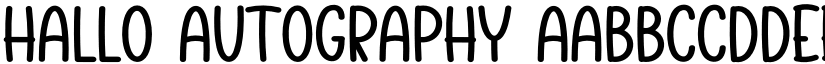 Hallo Autography font
