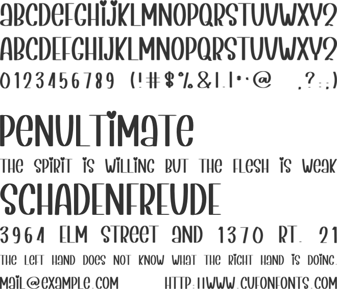 Creative Ballerina font preview