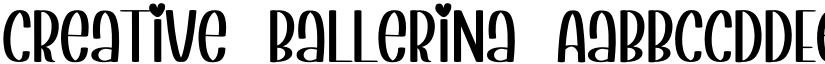 Creative Ballerina font