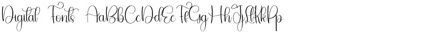 Digital Fonts font