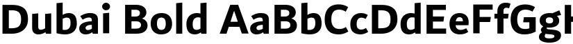 Dubai Bold font