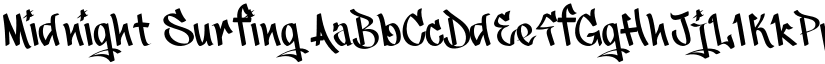 Midnight Surfing font