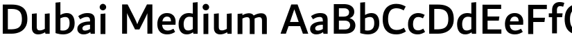 Dubai Medium font