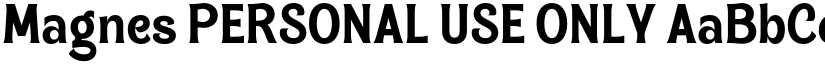 Magnes PERSONAL USE ONLY font