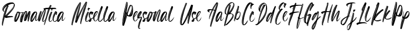 Romantica Misella Personal Use font