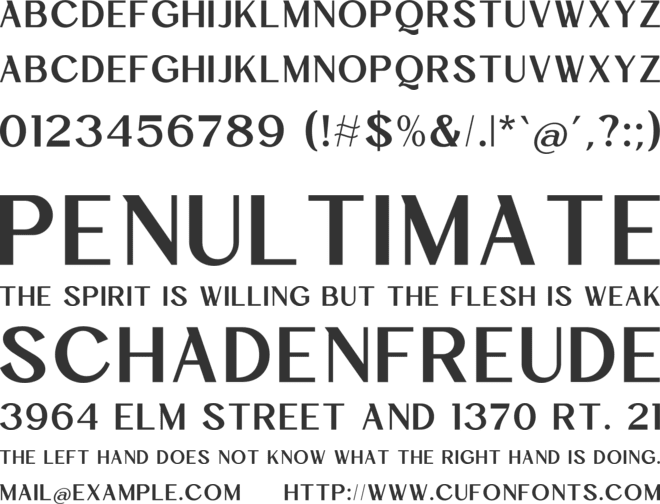 Drinkse font preview