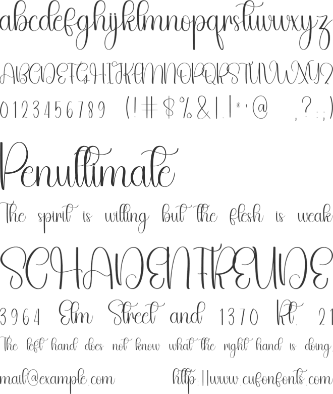 Beauty Masterline font preview