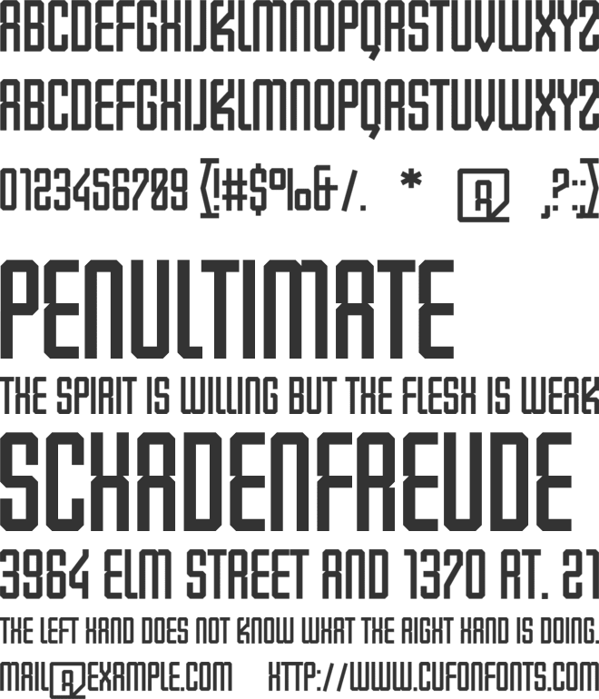 Drivixa Champions font preview