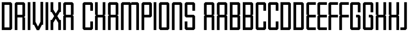 Drivixa Champions font