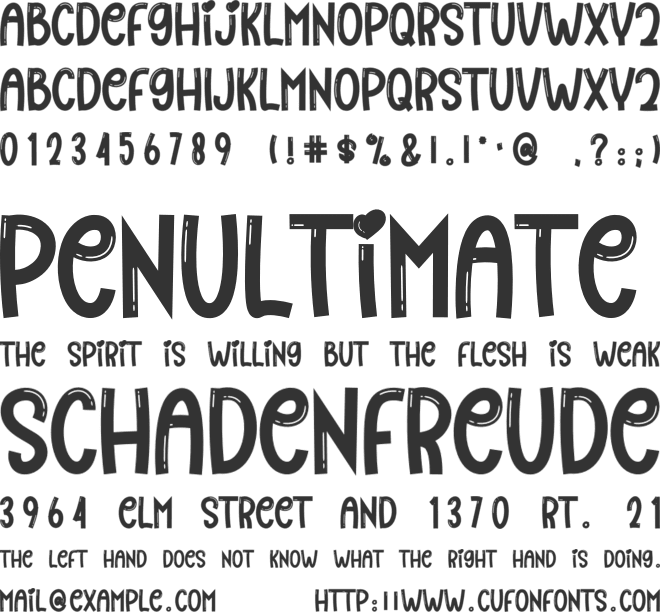 Baby Girly font preview