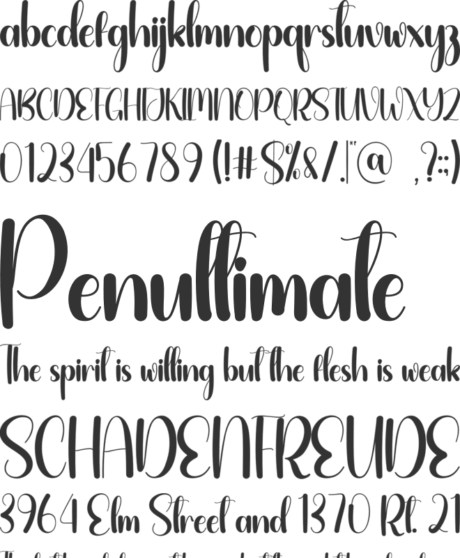 Defense Christmas font preview