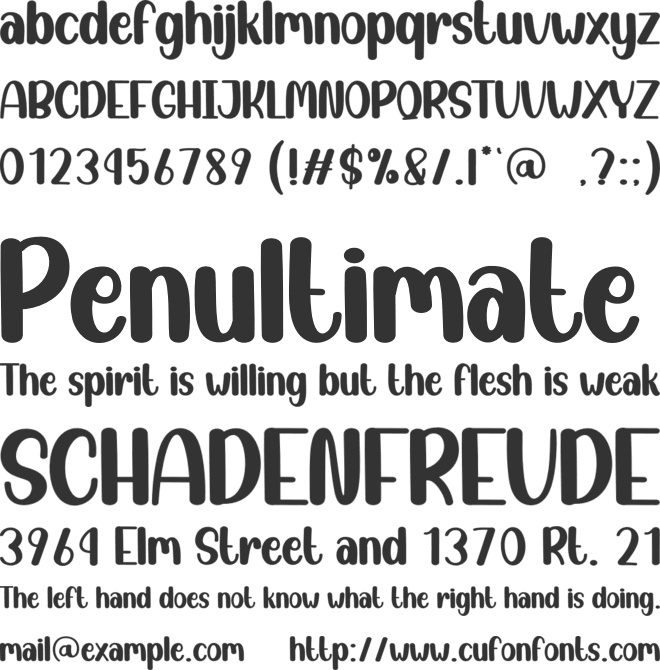 Santa Monday font preview