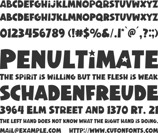 Spooky Wizard font preview