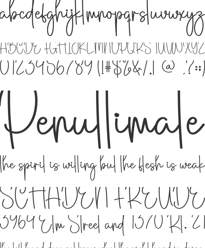 Home Santa font preview