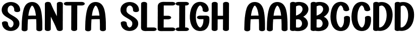 Santa Sleigh font
