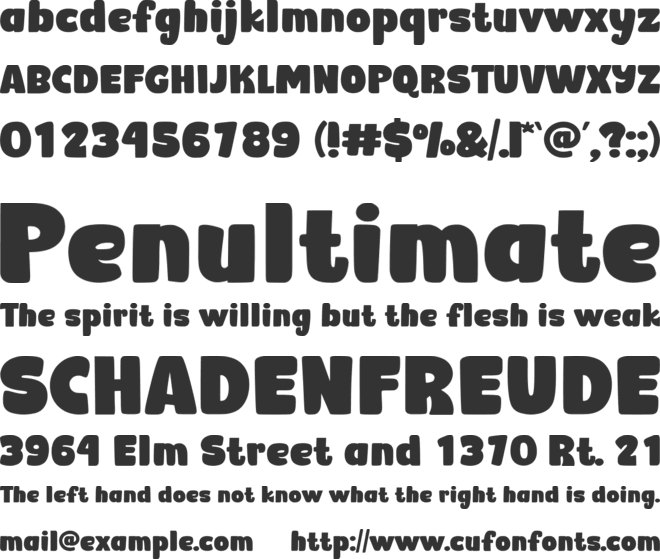 Spooky Groovy font preview