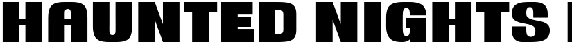 Haunted Nights Free font