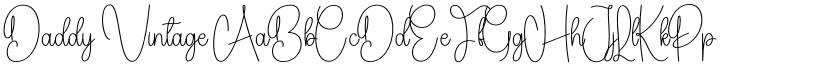 Daddy Vintage font