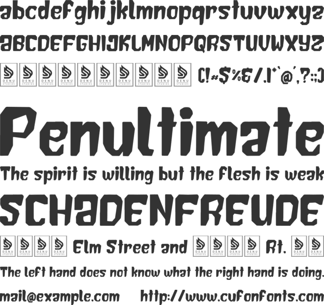 Giggle Toomi font preview