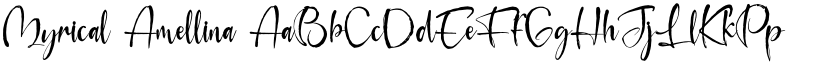 Myrical Amellina font