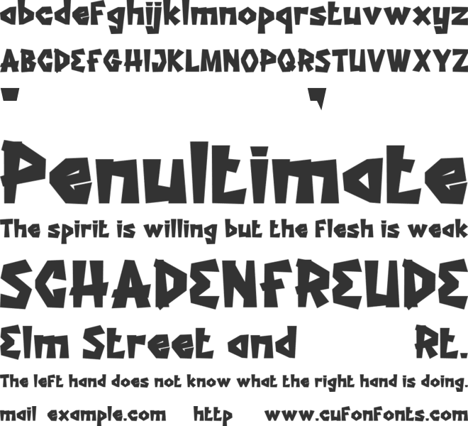 GHEOMERA font preview