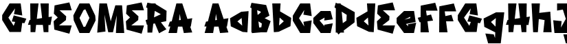 GHEOMERA font