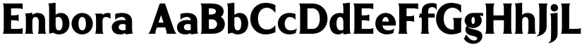 Enbora font