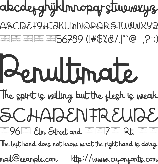 Meowie Free font preview