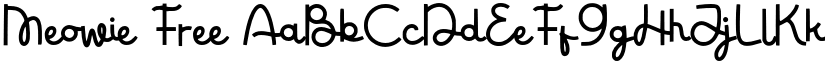 Meowie Free font
