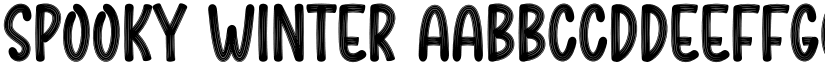 Spooky Winter font