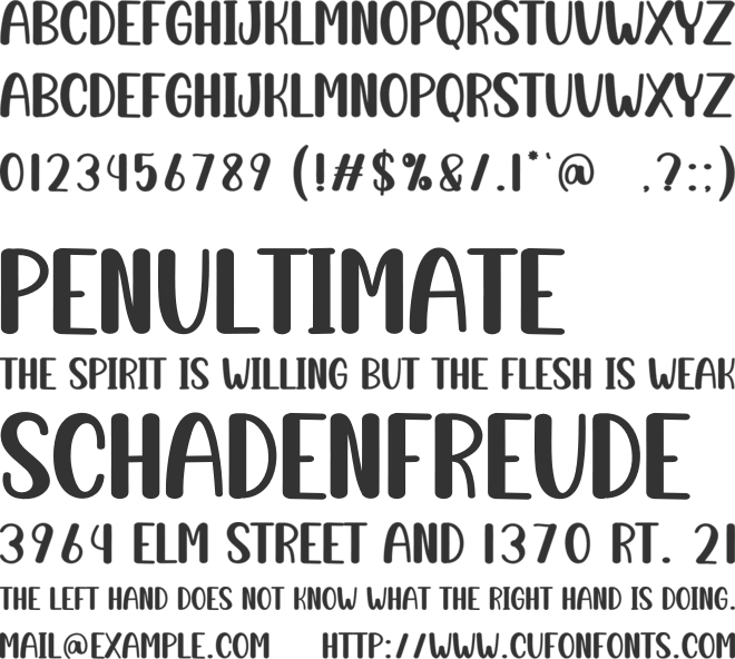 Santa Milkshake font preview