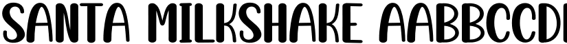 Santa Milkshake font