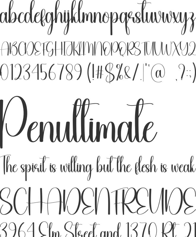 Chubby Christmas font preview