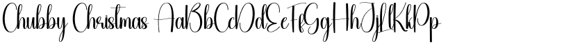 Chubby Christmas font