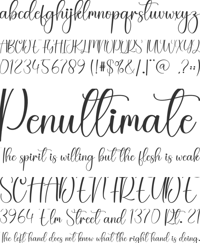 Santa Cute font preview